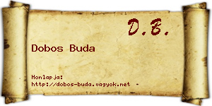 Dobos Buda névjegykártya