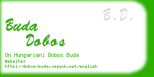 buda dobos business card